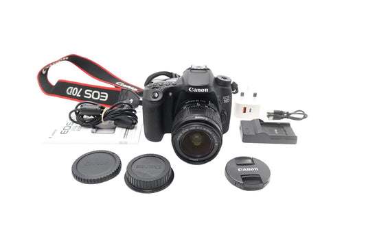 Canon 70D DSLR Camera 20.2MP with 18-55mm, Shutter Count 5892, Good REFURBISHED