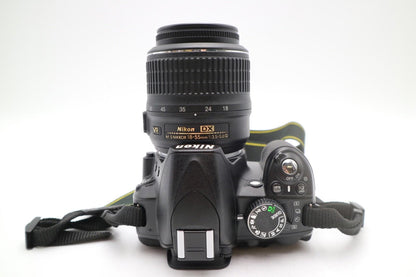 Nikon D3100 DSLR Camera 14.2MP with 18-55mm, Shutter Count 3484, G. REFURBISHED