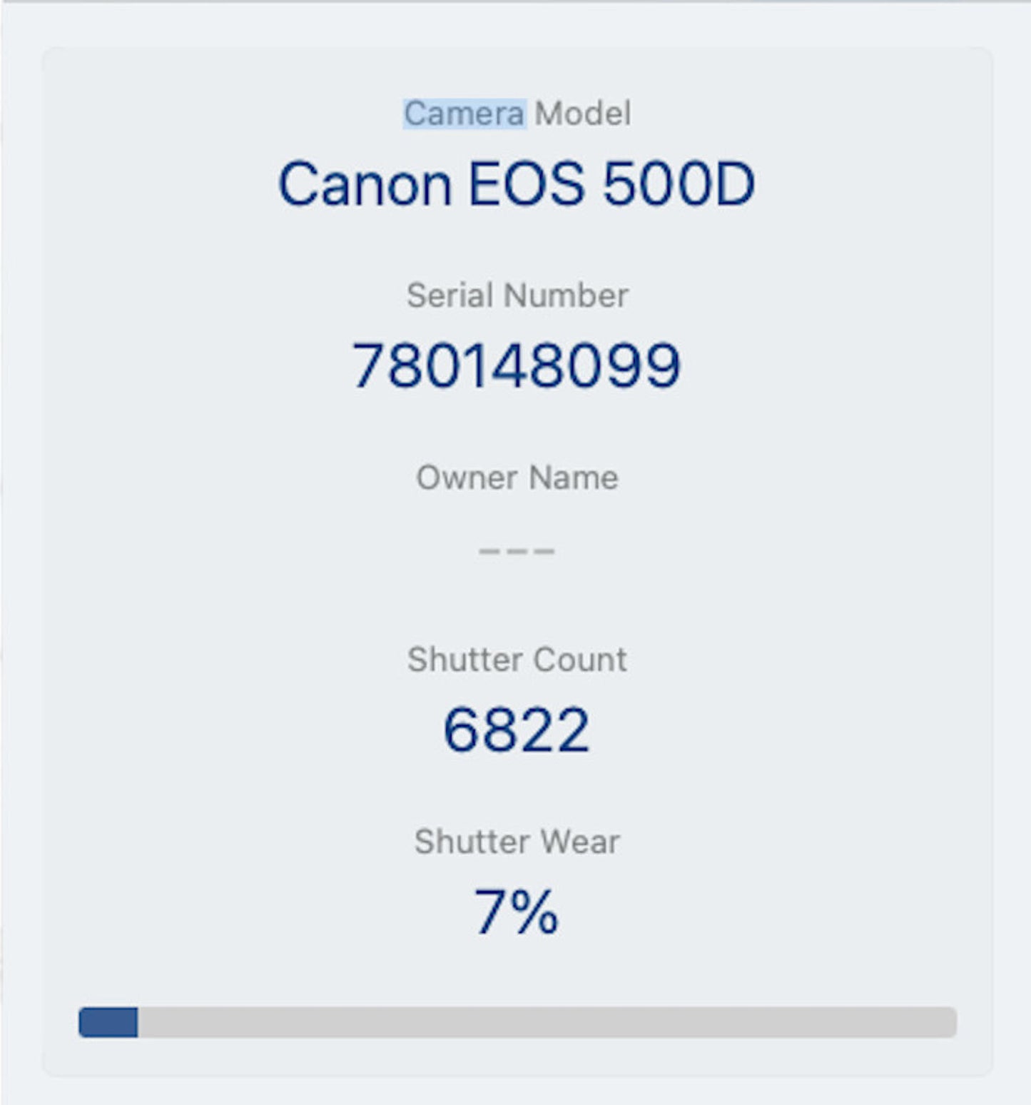 Canon 500D Camera DSLR 15.1MP with 18-55mm, Shutter Count 6822, Good Condition