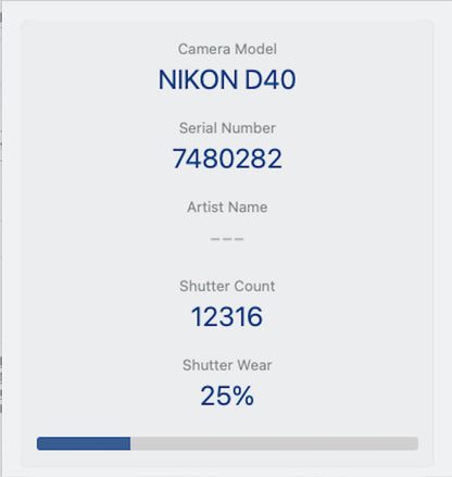Nikon D40 Camera 6.1MP DSLR with 18-55mm, Shutter Count 12316, Good Condition