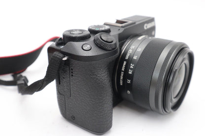 Canon M6 Mark II Mirrorless Camera 32.5MP with 15-45mm, Very Good REFURBISHED