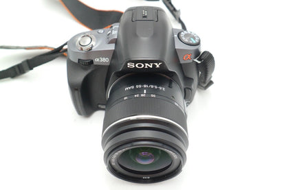 Sony A380 DSLR Camera 14.2MP with 18-55mm, Shutter Count 1142, Good Condition