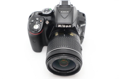 Nikon D5300 24.2MP Camera DSLR with 18-55mm, Shutter Count 15164, VG REFURBISHED