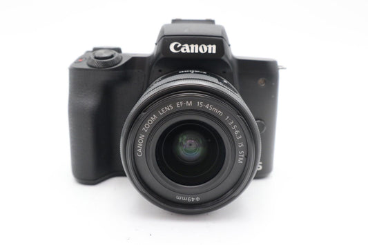 Canon M50 24MP Camera kit with 15-45mm STM Lens,  3000 Shutter Count REFURBISHED