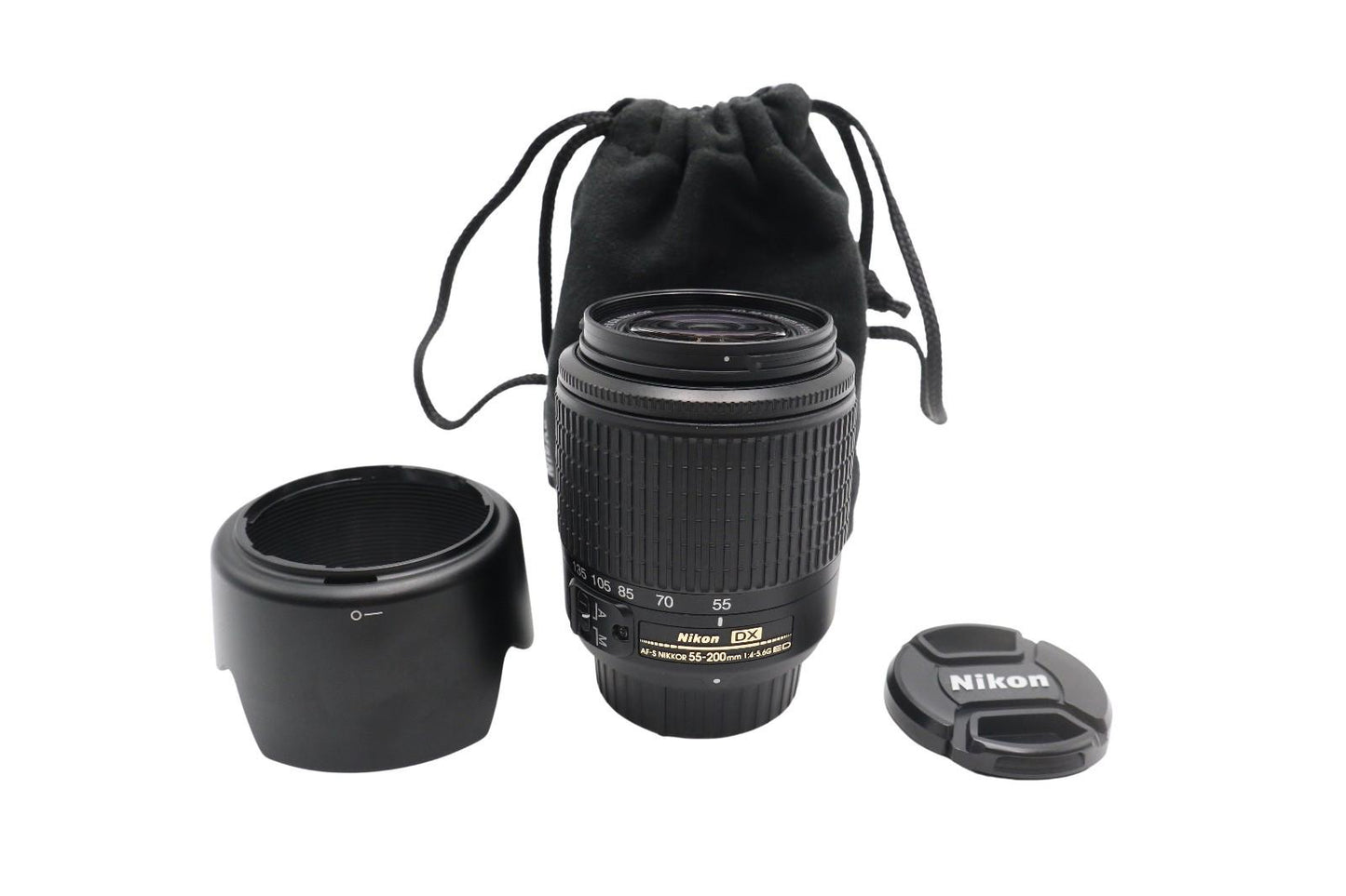 Nikon Nikkor 55-200mm Lens F/4-5.6 AF-S DX ED Stabilised, V. GOOD REFURBISHED