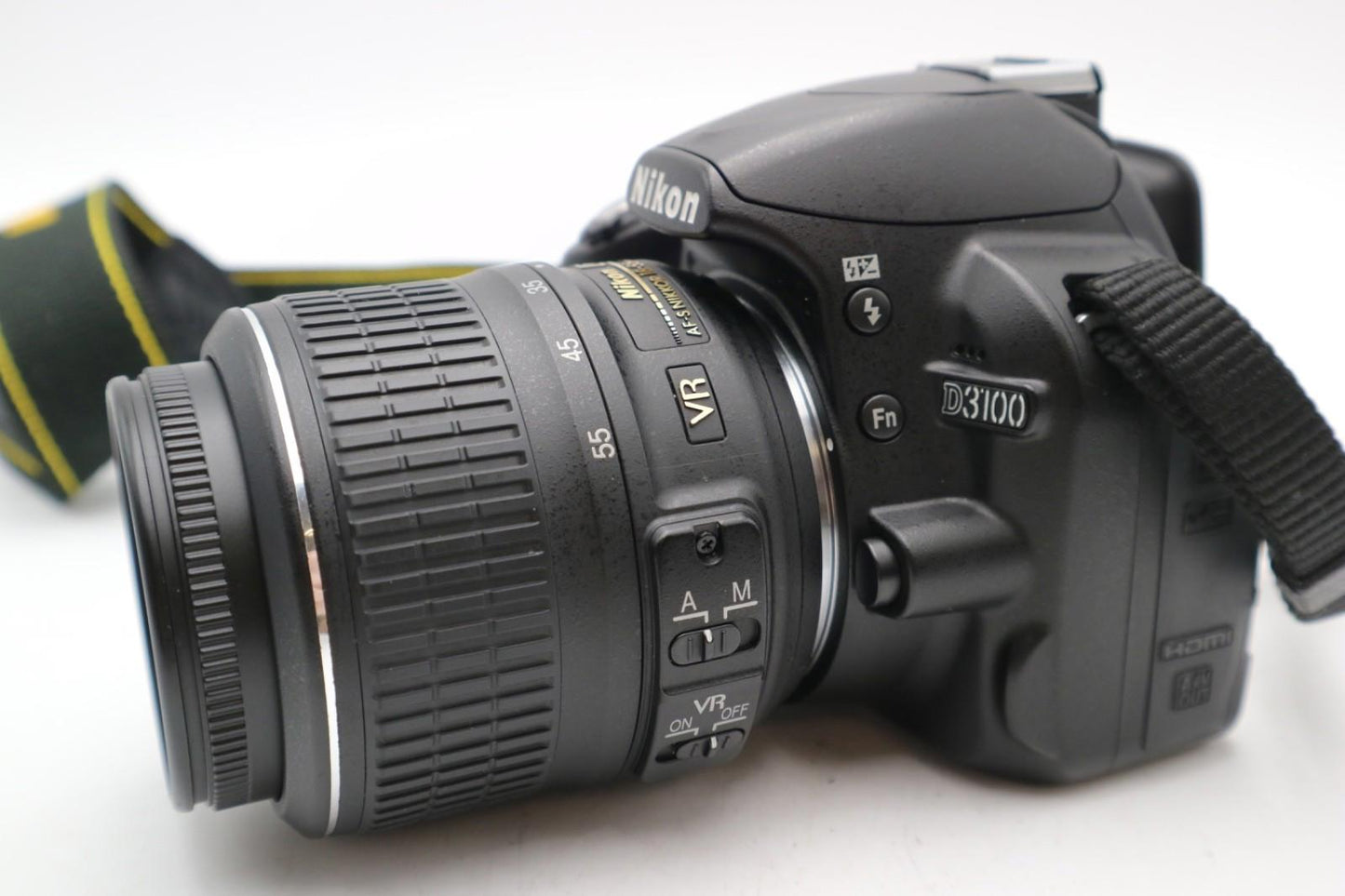 Nikon D3100 DSLR Camera 14.2MP with 18-55mm, Shutter Count 3484, G. REFURBISHED