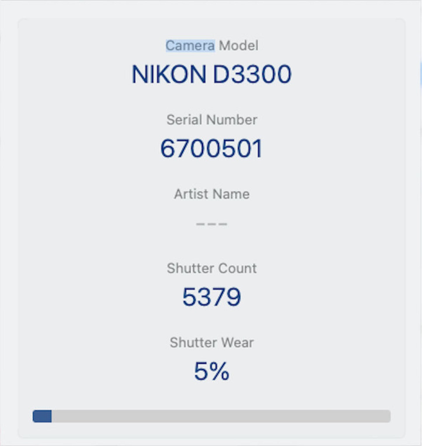 Nikon D3300 DSLR Camera 24.2MP with 18-55mm, Shutter Count 4379, Very Good Cond.