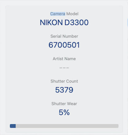 Nikon D3300 DSLR Camera 24.2MP with 18-55mm, Shutter Count 4379, Very Good Cond.