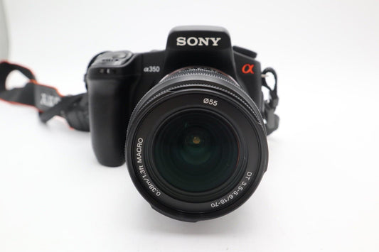 Sony A350 DSLR Camera 14.2MP with 18-70mm Lens, Tilting Screen, Good Condition