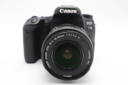 Canon 77D DSLR Camera 24.2MP with Canon 18-55mm F3.5-5.6 Lens, Good REFURBISHED