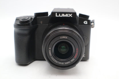 Panasonic G7 Mirrorless Camera 16MP with 14-42mm, Shutter Count 1271 REFURBISHED