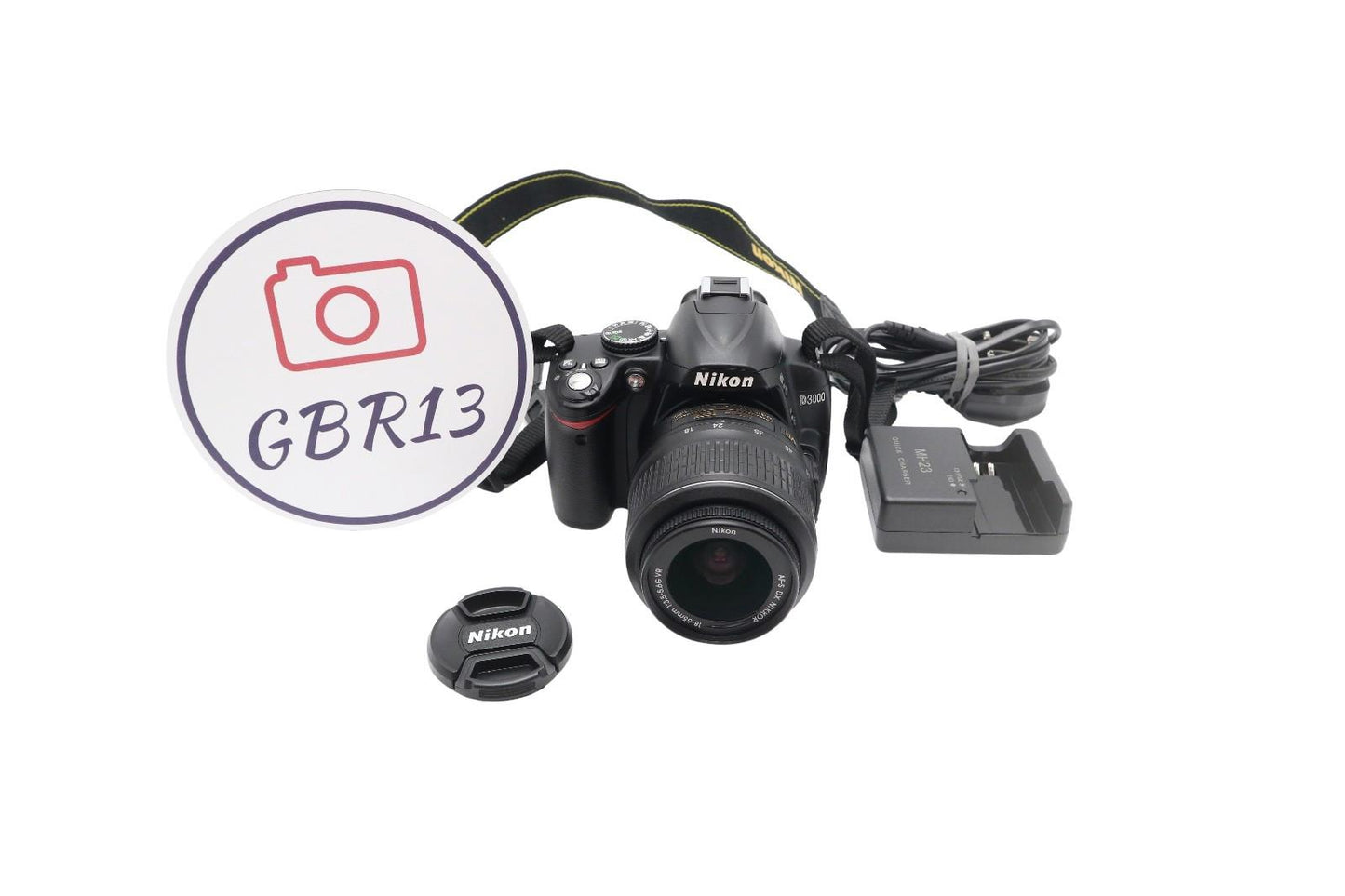 Nikon D3000 DSLR Camera 10.2MP with 18-55mm, Shutter Count 11692, Good Condition