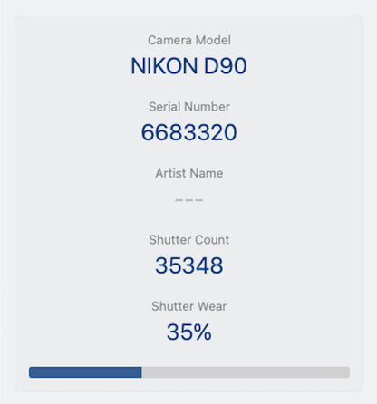 Nikon D90 DSLR Camera 12.3MP Body Only, Shutter Count 35%, Good Condition