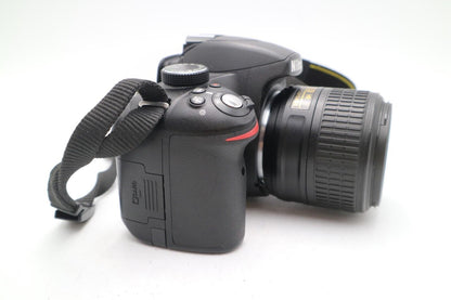 Nikon D3200 DSLR Camera 24.2MP with 18-55mm, Shutter Count 15122, Good Condition
