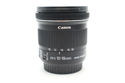 Canon 10-18mm f/4.5-5.6 IS STM Wide Lens EF-S | VG Refurbished | 12M Warranty