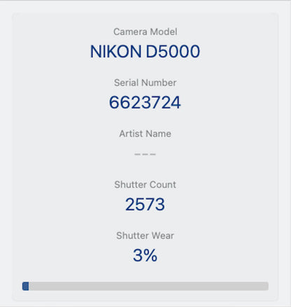 Nikon D5000 DSLR Camera 12.3MP Kit with 18-55mm Shutter Count 2573, REFURBISHED