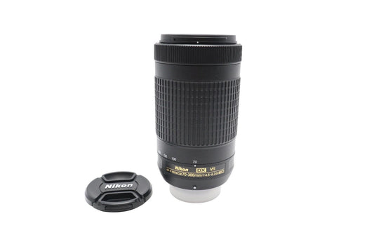 Nikon 70-300mm Telephoto Lens F/4.5-6.3 G ED DX VR, AF-P, Very Good REFURBISHED