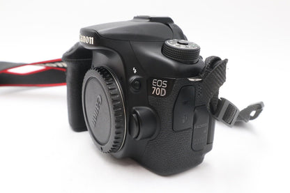 Canon 70D DSLR Camera 20.2MP Body Only, Shutter Count 23180, Good Condition