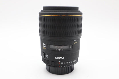 Sigma 105mm Macro Lens f/2.8 EX DG, Close-Up, for Nikon F-Mount, VG. REFURBISHED