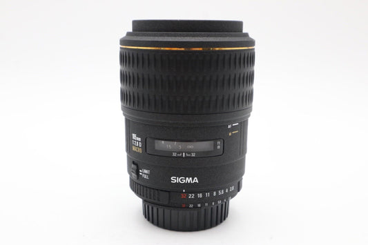 Sigma 105mm Macro Lens f/2.8 EX DG, Close-Up, for Nikon F-Mount, VG. REFURBISHED