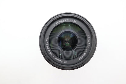 Nikon 70-300mm Telephoto Lens F/4.5-6.3 G ED DX VR, AF-P, Very Good REFURBISHED