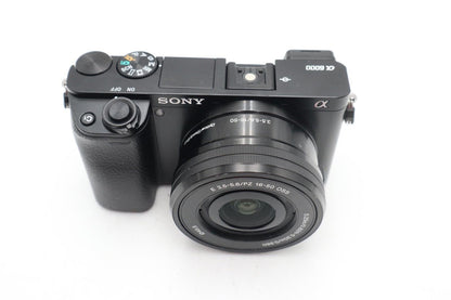 Sony A6000 Mirrorless Camera 24.3MP with 16-50mm Lens, Shutter 4697, Good Cond.