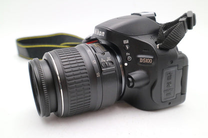 Nikon D5100 DSLR Camera 16.2MP with 18-55mm, Shutter Count 4634 Good REFURBISHED