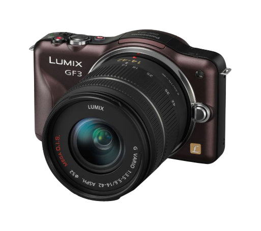 Panasonic DMC-GF3 Camera Mirrorless 12.1MP with 14-42mm Lens, Shutter Count 7193
