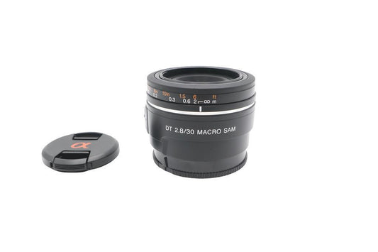 Sony 30mm Macro Lens f/2.8 SAM, Fixed, Very Sharp, Very Good REFURBISHED