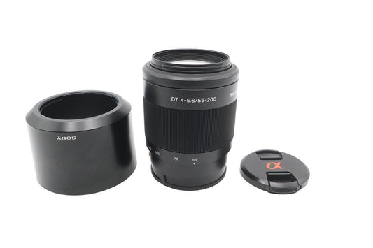 Sony 55-200mm F4-5.6 Lens, SAL55200, Telephoto Sony for A-Mount, V. G. REFURB.