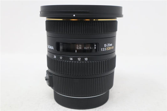 Sigma 10-20mm Lens f/3.5 EX HSM DC, Wide Angle For Canon, Very Good Condition