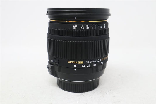 Sigma 18-50mm All-Around Lens F2.8 DC EX Macro for Nikon F-Mount, Good Condition