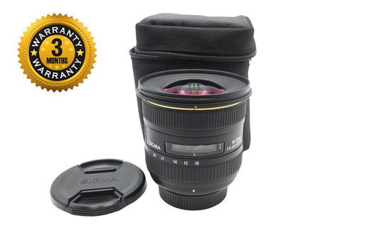 Sigma 10-20mm Lens F4-5.6 EX HSM DC AF Wide Angle for Nikon DX, Good Condition