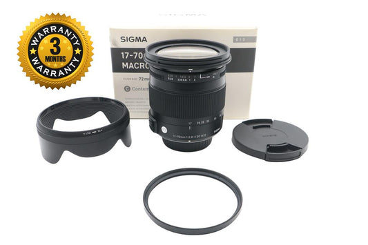 Sigma 17-70mm All-Around Lens F2.8-4 DC Macro Contemporary Stabilised for Nikon