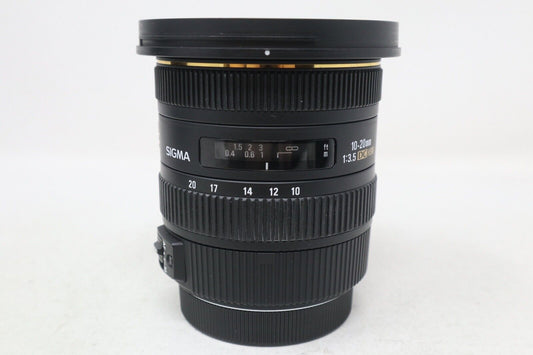 Sigma 10-20mm Lens f/3.5 EX HSM DC, Wide Angle For Canon, Very Good Condition